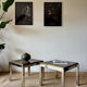 Pair of Linéa side tables - Willy Rizzo