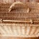 Vintage woven rattan briefcase