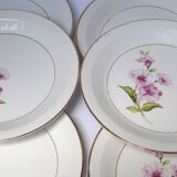 6 assiettes plates Gien Chevreuse