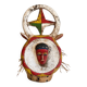 Polychrome carved wooden African mask