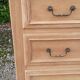 Chest of drawers 3 drawers solid oak raw wood