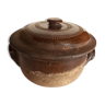 Ancien pot à confit terre cuite émaillée