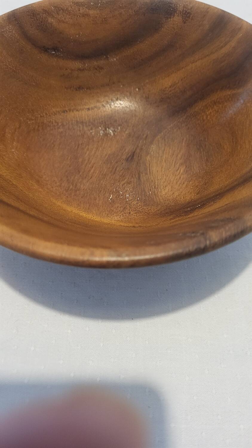 6 bols en bois exotique
