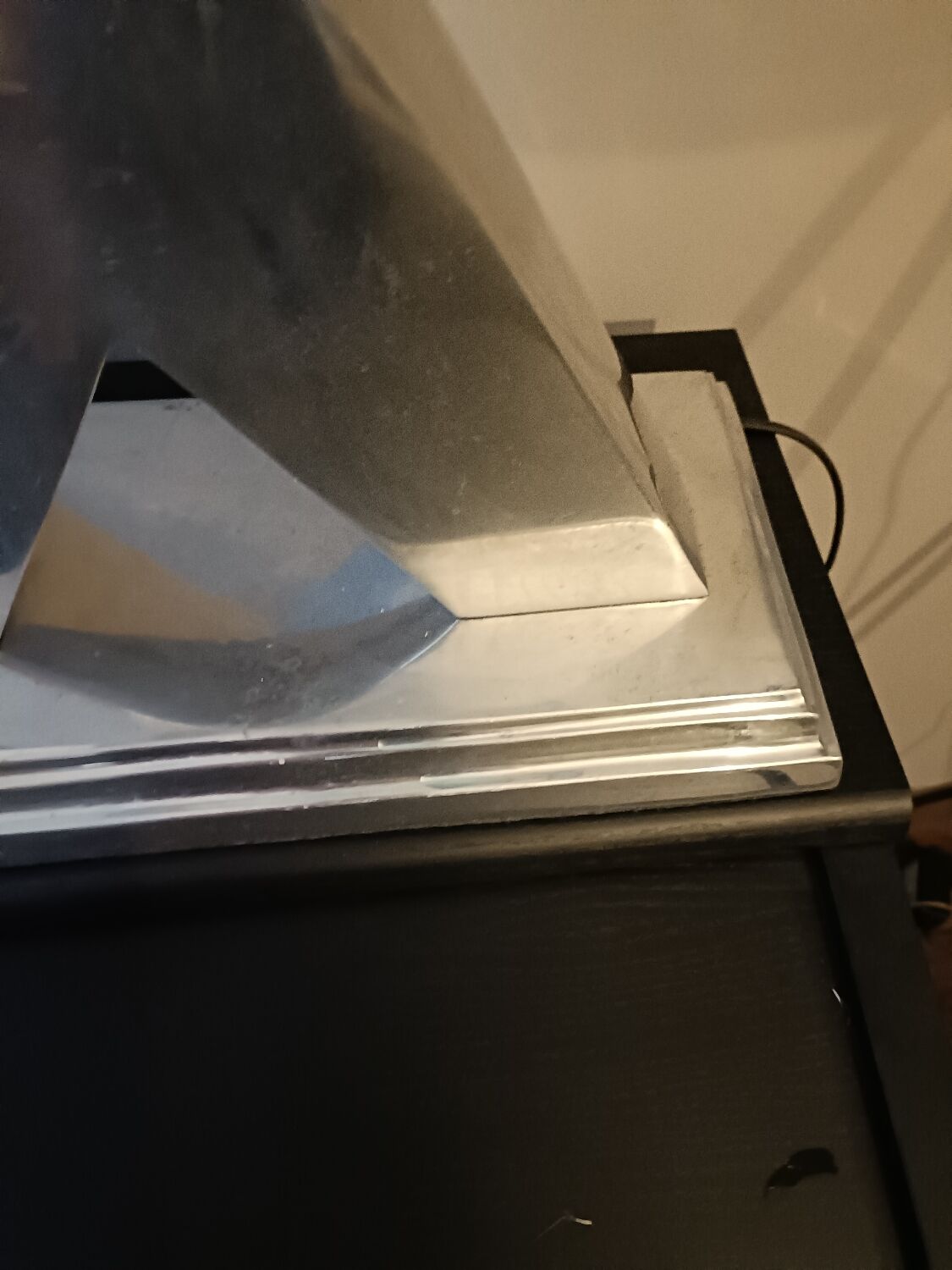 Lamp in X, cross, steel, design