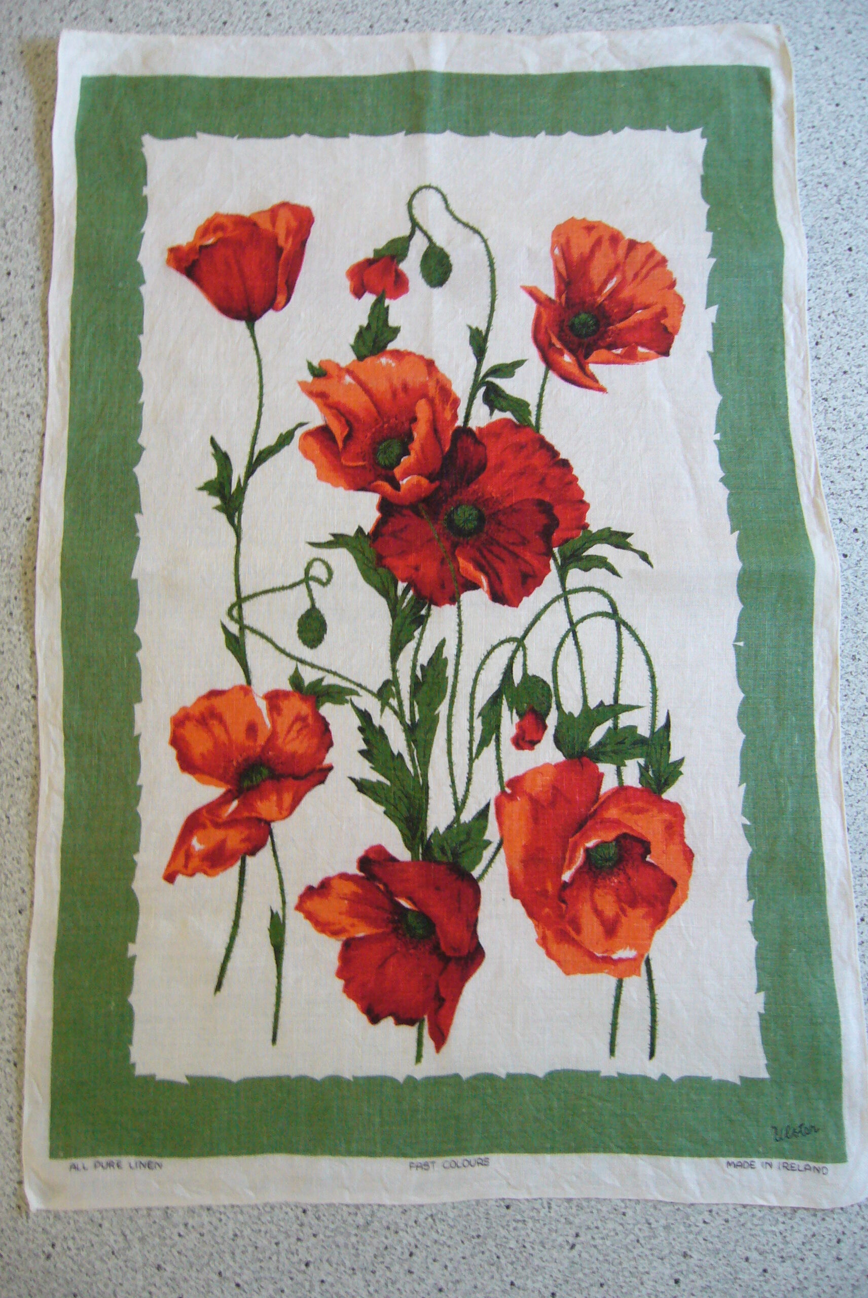 Pure linen tea towel Ireland