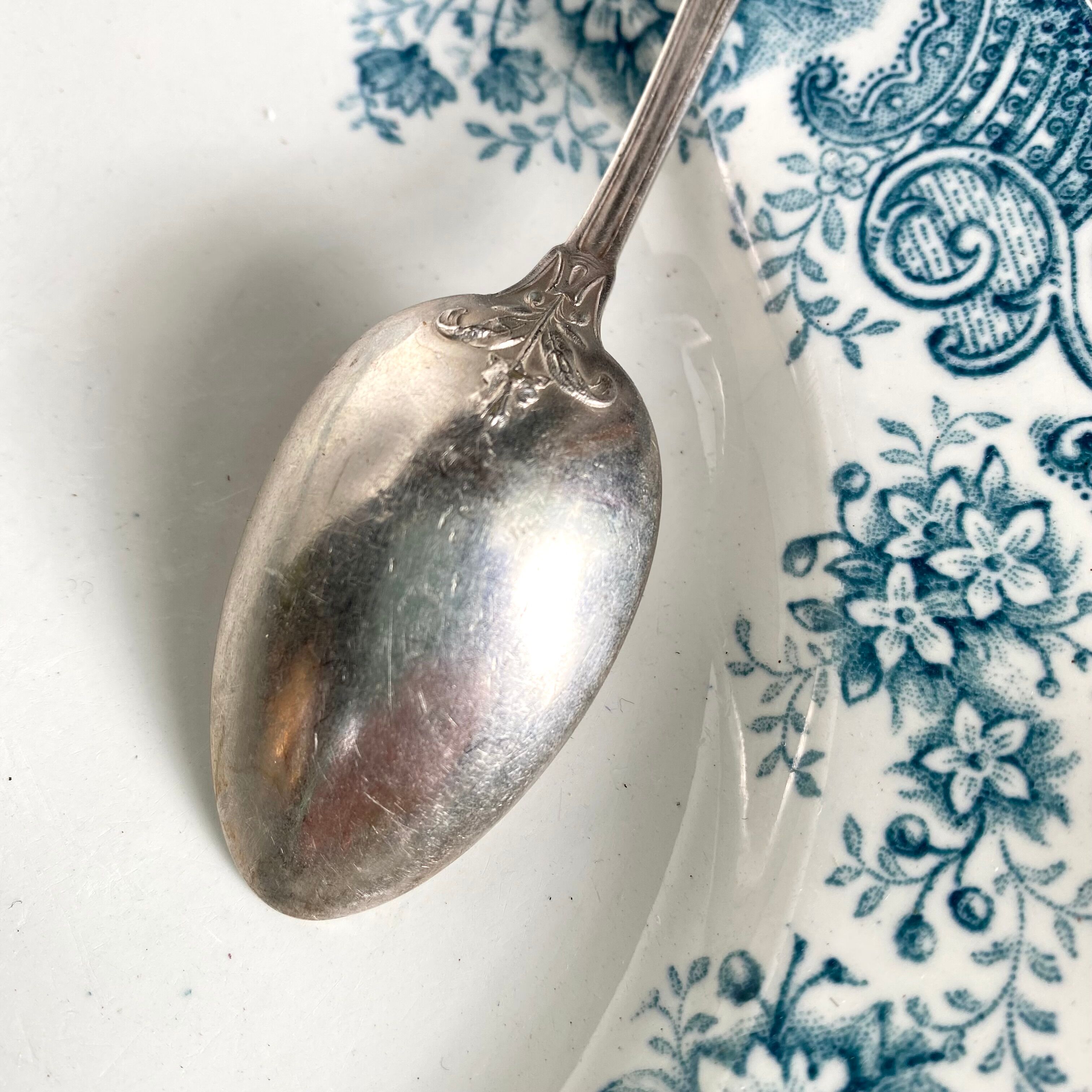 Antique silver-plated spoons