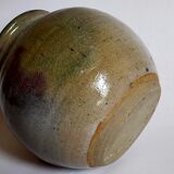 Ball vase in enamel sandstone cracked inside Indigo