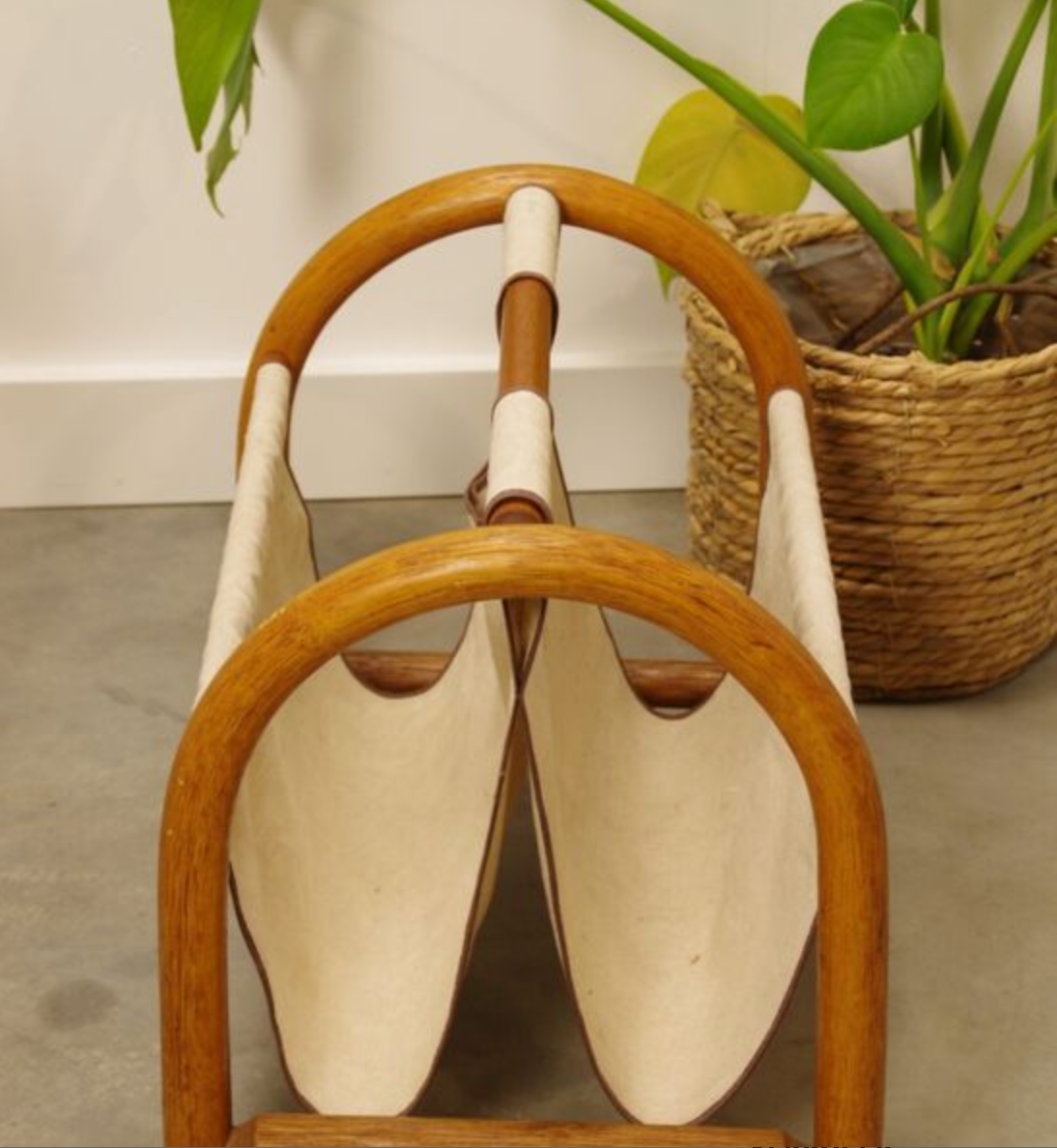 Vintage wooden magazine racks