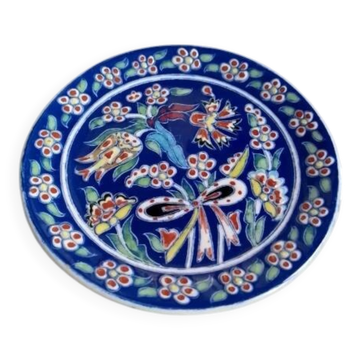 Assiette en émaux Dogus Cini, Turquie 1970's
