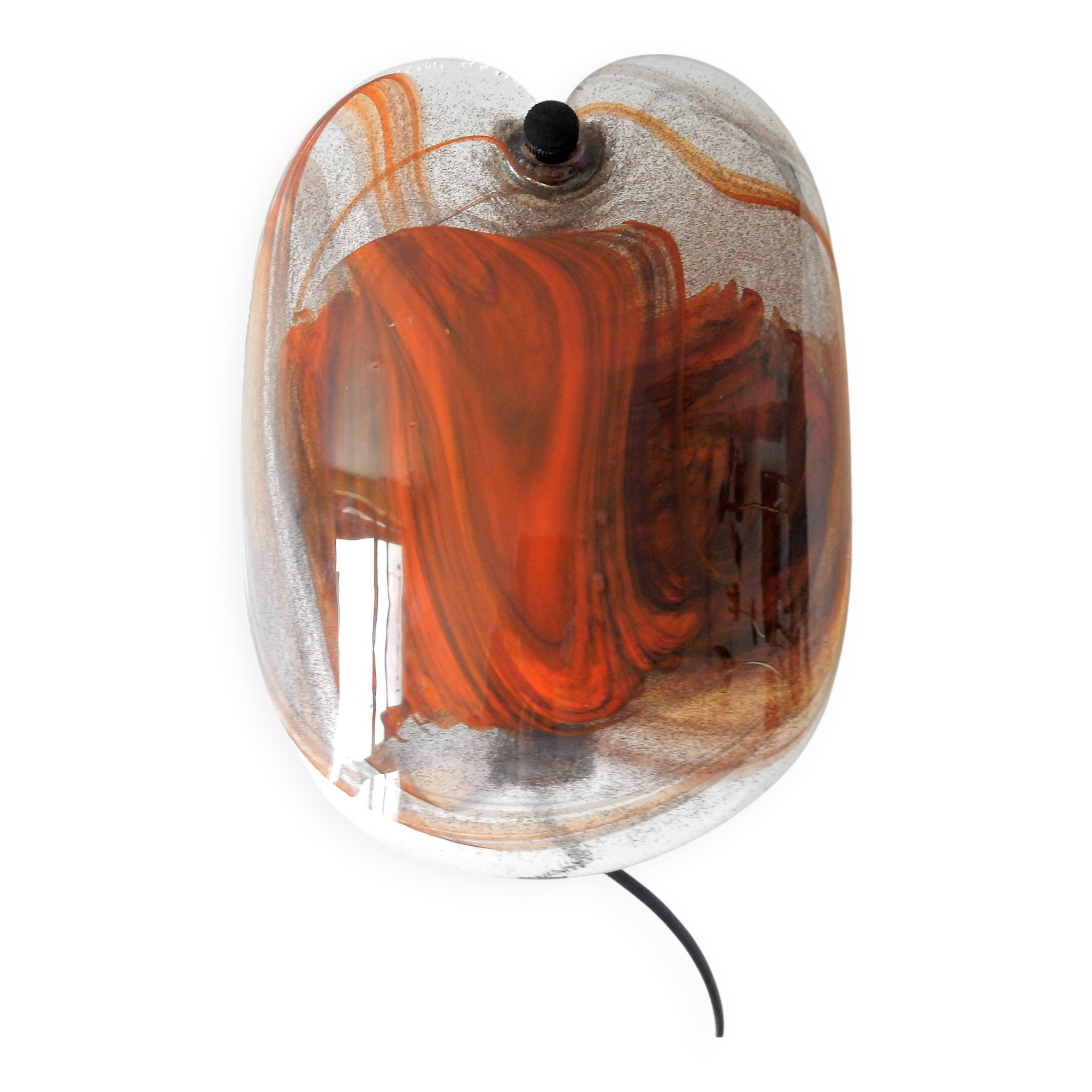 Set of 2 glassplattelampet wall sconces by Per Lütken for Holmegaard, Denmark 1970's