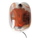 Set of 2 glassplattelampet wall sconces by Per Lütken for Holmegaard, Denmark 1970's