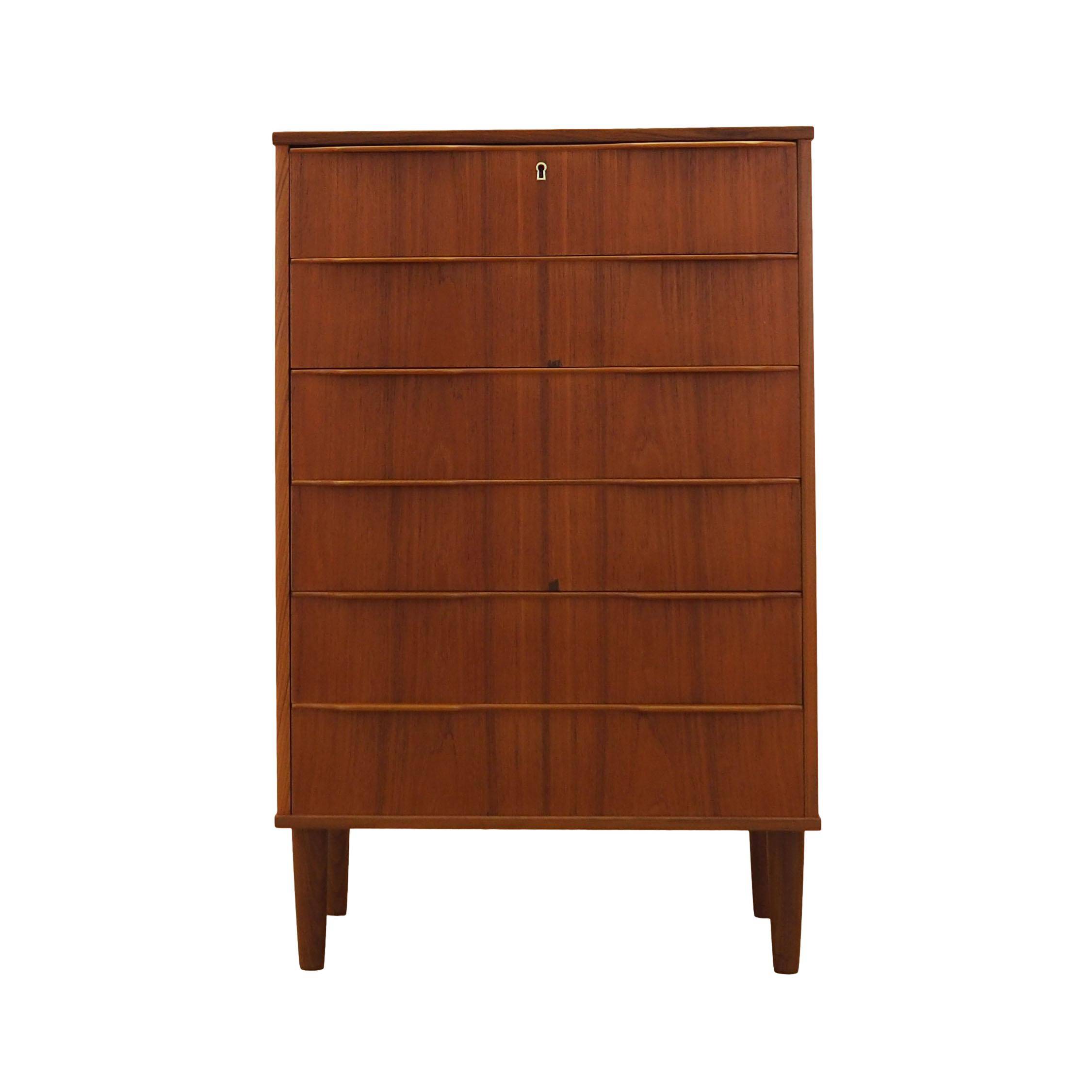 Commode en teck, design danois, années 1970, fabriquée au Danemark