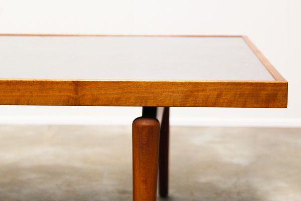 Large metal carved coffee table by Heinz Lilienthal