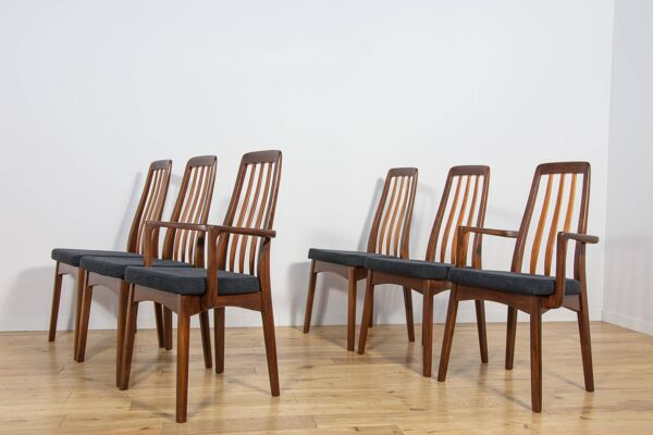 Chaises de salle à manger en teck des années 50, Royaume-Uni, années 1960, ensemble de 5