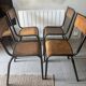 Set of 4 authentic vintage MULLCA school chairs
