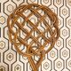 Vintage rattan carpet beater-1950s