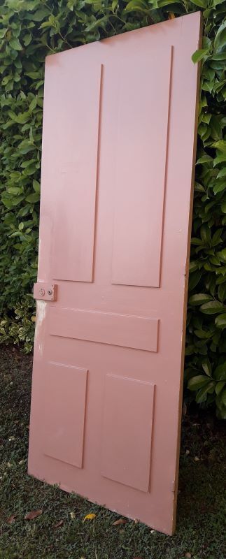 Landing door 210,3x85,6cm old molded