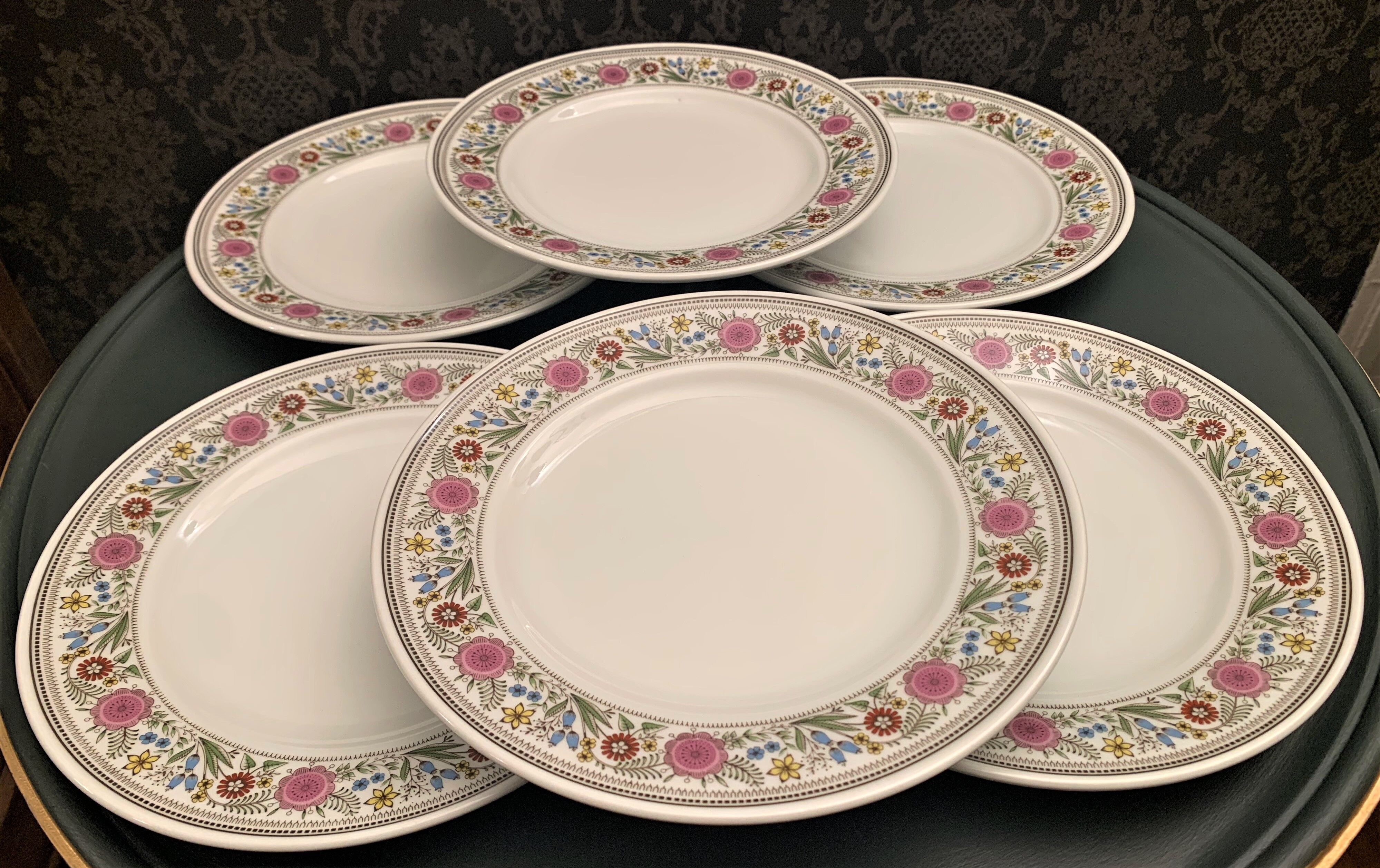 Assiettes plates porcelaine
