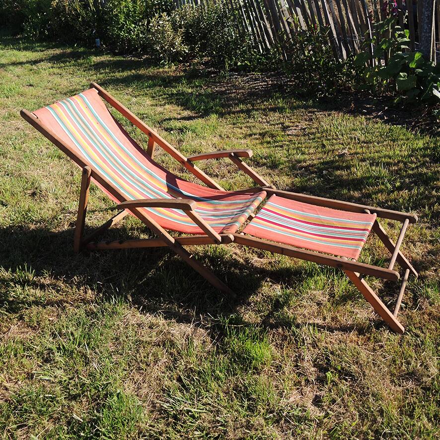 Old deckchair / bayadere deckchair