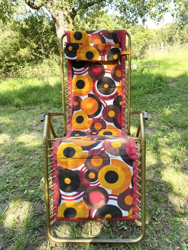 Chaise longue vintage Lafuma