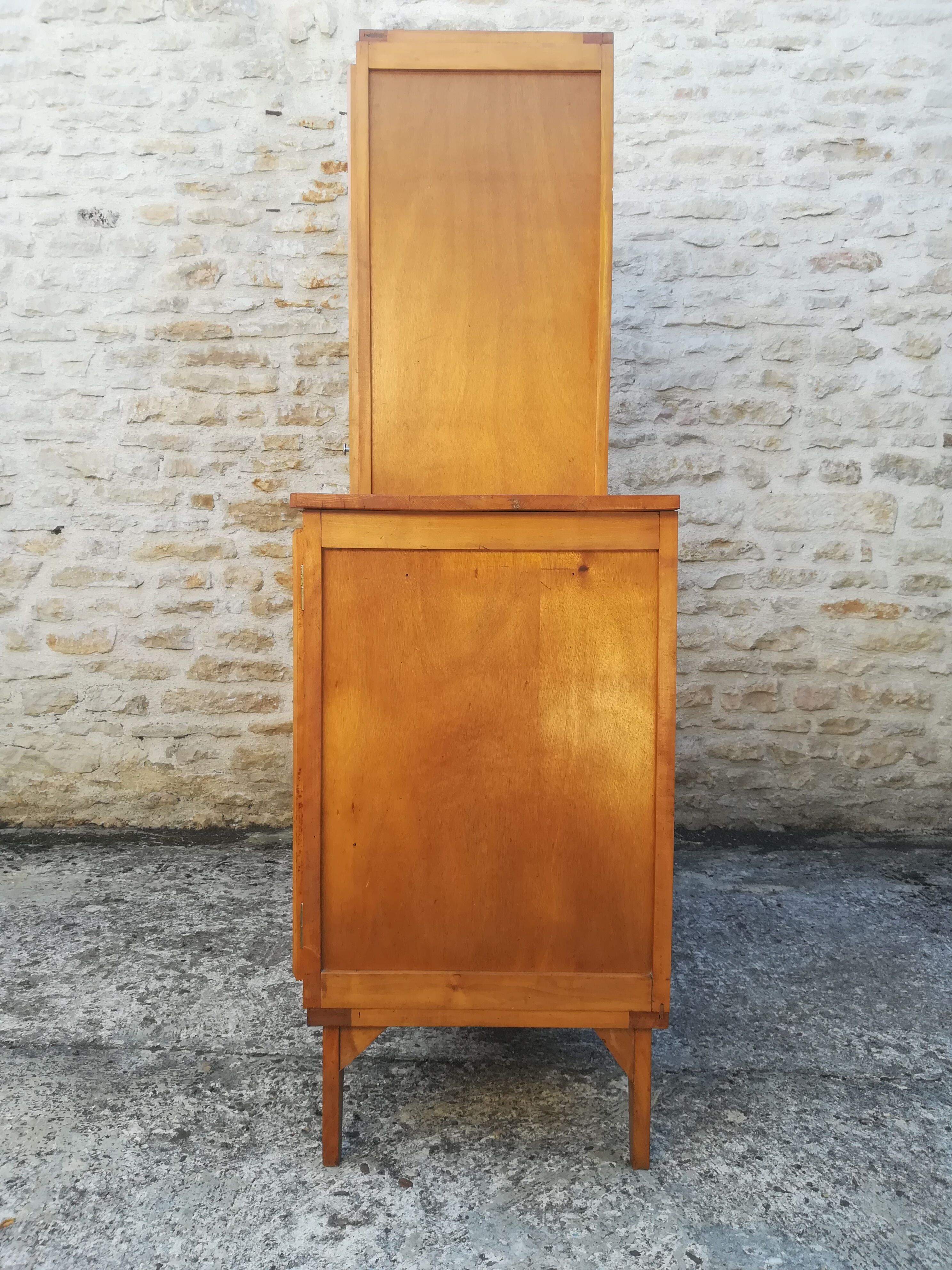 Vintage asymmetrical cabinet