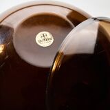 Glacière en forme de boule fumée par Paolo Tilche pour Guzzini, Italie, années 1980