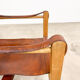Vintage danish design cognac leather safari chair