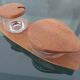Danish Organic Teak & Glass Jam Jar, 1960s