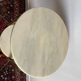 Bronze and marble side table