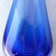 blue glass vase