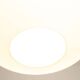 Pendant light in white opaline glass and blond mahogany. 1960s.