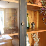 Patinated black cupboard