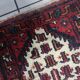 Tapis persan Hamadan vintage fait main 61 cm x 123 cm années 1970