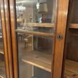 1900 walnut display case