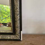 Louis philippe antique mirror with marbled plate