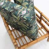 Vintage rattan armchairs Vivai del Sud 1970s , set of 2