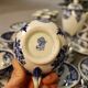 Service in faience of Gien Coat of arms crown and lions XIXth