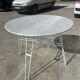 Garden table attributed to Mathieu Mategot from the 1950s.