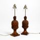 Pair of very decorative large Mid Century Modern "Pineapple" table lamps ma
