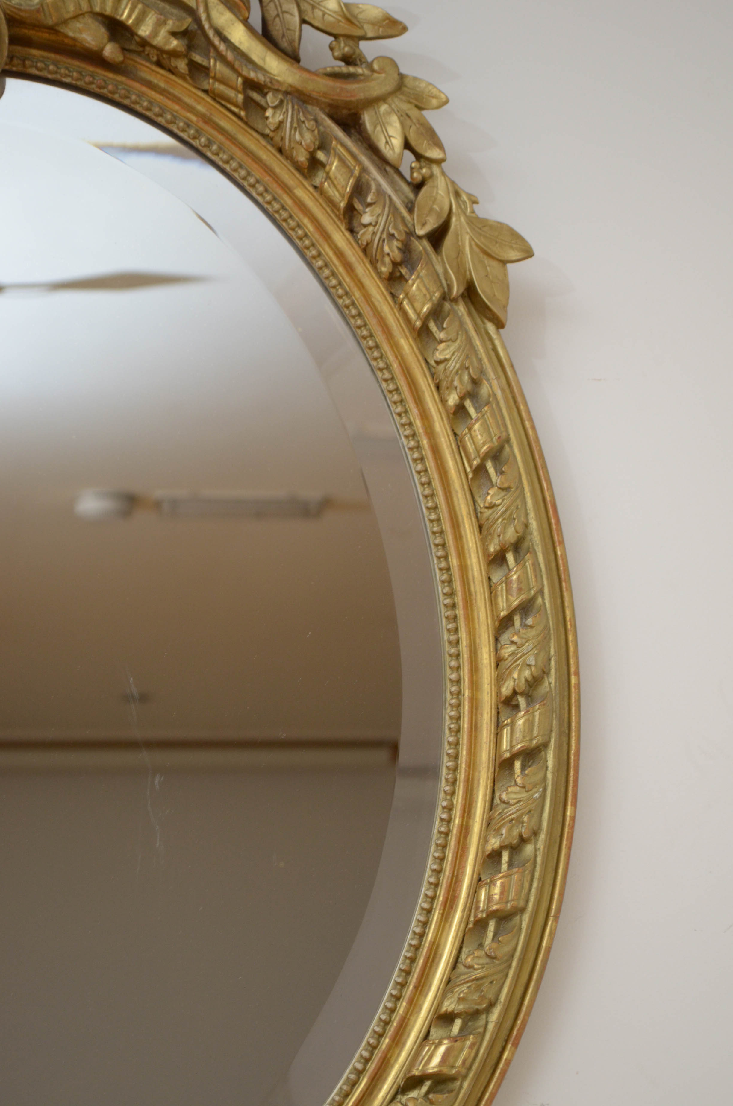 19th century gilt wall mirror - 112x70cm