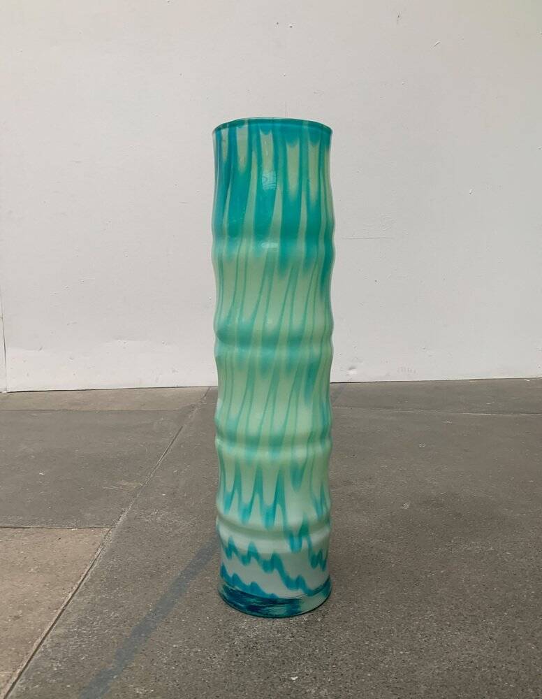 Vintage handmade glass vase