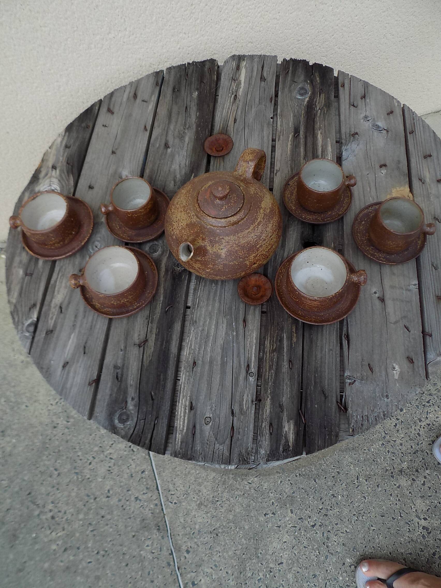 13 piece stoneware coffee/tea set
