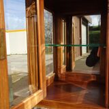 Buffet Art Déco en noyer avec marbres et guérites