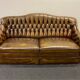 Vintage 2 seater leather chesterfield sofa