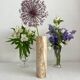 Straight vase in vintage alabaster or onyx