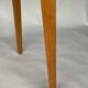 Table de bridge a systeme 1960 chêne clair tissu vert