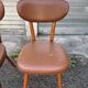 (Lot) 2 Baumann Chairs Compass Leg Scandinavian Style