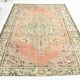 6x8 Peach Red & Cream Vintage Rug 194x252Cm SK 24649