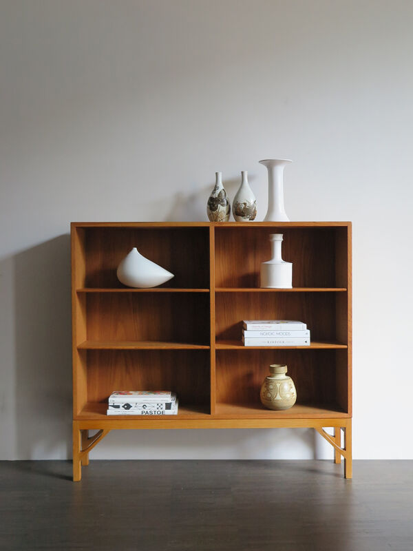 Bibliothèque scandinave En Chêne Du milieu Du Siècle Børge Mogensen, Années 1960