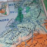 Geographic map cabinet